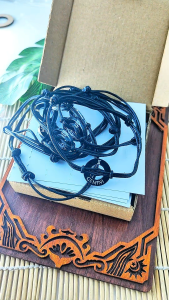 Gelang Tali Liontin Zodiak Hitam Premium Quality