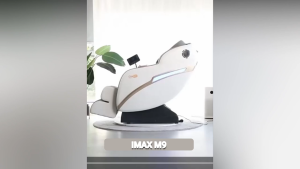 Flotti Imax M9 Fixed Massage Chair LCD Touch Screen Full Body Massage with Knee Heating Zero Gravity Function w/ AI Voice Control and Central Control Knob System w/ U Pillow Massage