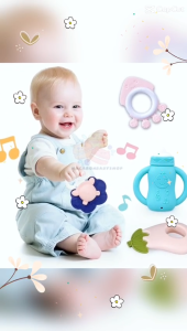 Gigitan bayi empuk teether bayi murah teether mainan bayi teether baby chewing toy teether mainan bayi murah