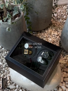 Hộp xoay 4 trưng bày đồng hồ automatic - Hộp xoay lên cót đồng hồ tự động