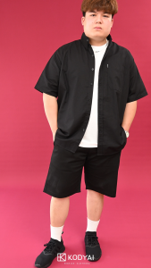 เสื้อเชิ้ตแขนสั้น อก 54-66 นิ้ว สี 18 สำหรับคนอ้วนชาย ไซส์ใหญ่