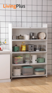 Kitchen Rack Floor-to-ceiling Multi-layer Microwave Oven Storage Rack Household Storage Cabinet Dapur Kabinet Rak Dapur Kitchen Cabinet Storage Shelf