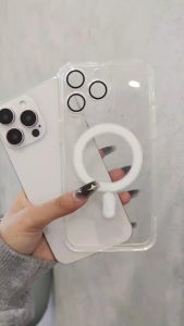 CASE IMPACT MAGNETIC CLEAR LENSA PROTECTION FOR IPHONE 15 15PRO 15PROMAX 14 14PRO 14PROMAX 13 13PRO 13PROMAX EC-010