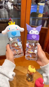 Botol Minum Anak 2 in 1 500ML & 580ML Karakter Melody Sanrio Cinamonrol Kuromi BPA Free Termurah