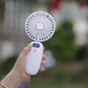 FH-C1135 Kipas Angin Lipat Mini 5-Speed Wind Led Display dengan Aromaterapi USB 10000mAh Kipas Leher