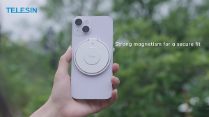 TELESIN Multifunctional Magnetic Phone Ring Holder 360 Degree Magnet Finger Ring Grip Stand Holder Compatible with Osmo Mobile 6 5 4 F7-R8-01-TDJ