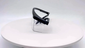 Kacamata Pelindung yang Dapat Ditarik Kacamata Plastik Bingkai Biru dan Hitam Kacamata Pelindung Tahan Debu dan Tahan Cipratan