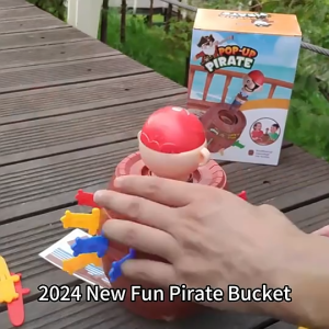 3+ Years Pop Up Pirate Toys with Coin Slot Lucky Stab Games Jumping Pirate Barrel Sword Tricky Toy Bucket / Tikam Lanun