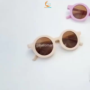 Halomam - Sungles Baby Retro ( Kacamata Anak Bayi Retro Bulat )