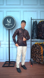 MENSTYLE BATIK - Kemeja batik pria slimfit furing Kamajaya lengan panjang batik pria premium