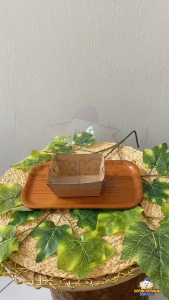 50 Pcs Paper Tray 8x6x5 l Nampan Kertas l Food Tray Paper Bahan ECO Kraft Small 8x6x5