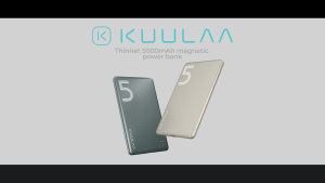 KUULAA 5000mAh Powerbank Ultra-thin 7.2mm Magnetic Wireless Charging Mini Portable Power Bank Fast Charging Compatible For iPhone16 15 14 Promax