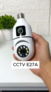 V380 E27A CCTV Dual Lens Bulb Camera: Intelligent Security Lighting & 360° Rotate Security Camera