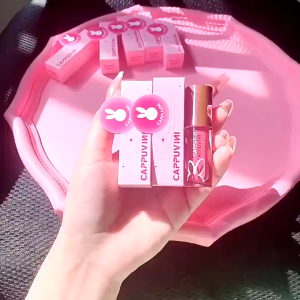 CAPPUVINI Lipstick Rabbit Jelly Lipcream/Lipstick Luminous Watery/Lip Glaze Lipstick XX029