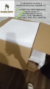 CLUB AUDIO LA-5212-2 SUBWOOFER (DUAL MAGNETIC) SUPER HEAVY DUTY NEW UPGRADED CLASSIC AUDIO | (ORIGINAL)