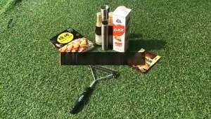 [HCM] Cây cọ thép chà rửa vệ sinh vỉ nướng BBQ có tay cầm dài tiện dụng-Joyee