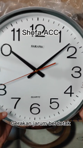 Jam Dinding Tembok Besar Jumbo Ukuran Diameter 40 cm Sakana 011
