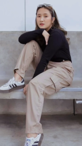 Celana Cargo Highwaist Wanita - Celana Kulot Cargo Joy Pant