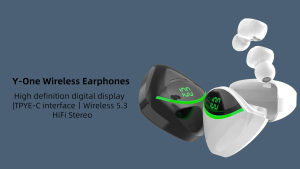 (COD)TWS Bluetooth Earphone Gaming With Microphone HiFi Stereo Bass Headset Bluetooth Earbuds Hedset Bloetooth Y-One True Wireless