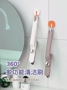 Sikat PUTAR 3in1 Pembersih Toilet Westafel Dapur Kamar Mandi Bisa Berputar 360 Derajat Sikat Sudut Pembersih Dapur Jendela Serbaguna
