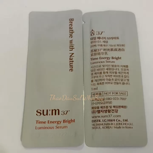 NEW Sum37 10 Gói tinh chất dưỡng trắng mờ thâm sạm nám SU:M37 Time Energy Bright Luminous Serum 1ml Serum Su:M37 Cho Da Khô Dưỡng Trắng Da Cao Cấp Từ Hàn Quốc Serum Du Lịch 10 Gói Tiện Lợi - Lazada