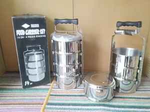 Rantang Stainless Steel 14cm X 4 / NIK NANYANG / Stainless Steel