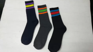 Masterpolo 3 Pairs Sports Thick Socks Tebal Stokin Dewasa Socks Stokin Panjang Tebal Stoking Berbelang Berkualiti 男士长筒袜