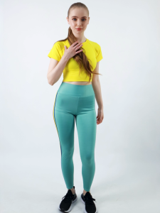 AFS SPORTWEAR Setelan Crop Pelangi || ZumbaSetelan Aerobik Yoga Gym Fitness