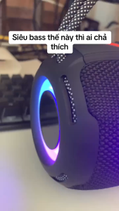 Loa Bluetooth Bombox 3 Pro đèn leb bass mạnh âm thanh lớn Pin tới 6h - Kết nối nhiều loa cùng lúc Loa Bluetooth Boombox 3 Pro Thế Hệ Mới Bass Mạnh Âm Thanh Cực Đỉnh Bluetooth 5.2 Thiết Kế Cực Đẹp