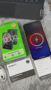 ROBOT RT13 10000mAh Powerbank Wireless Magnetic PD 20W Strong Magnet Android Iph Power bank  - 12 Months Warranty