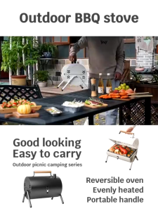 BBQ Grill Outdoor barbecue stove Double-sided dual-purpose portable simple home barbecue rack Camping picnics portable barbecue grill outdoor bbq