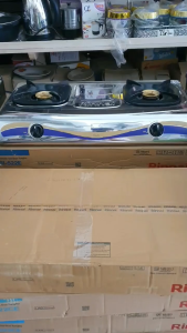 Rinnai Kompor Gas 2 Tungku Stainless Steel - RI522E - FREE ONGKIR Jabodetabek