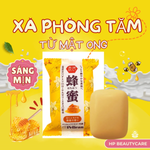 Xà Phòng Tắm Chiết Xuất Từ Mật Ong  Pelican Family Soap Honey 80G