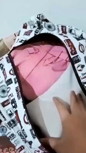 Travel Bag Tas Pakaian Multifungsi Berbahan Kanvas Motif Besar Untuk Tas Traveling Baju Mudik Jinjing