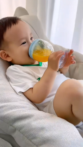 Kids Children Colour Transparent Plastic Goblet 180ml Juice Glasses Milk Glasses