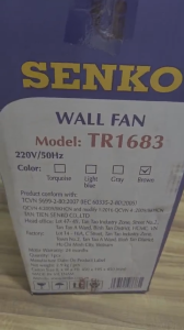 Quạt Treo Remote SENKO TR1683 ( Có Remote) - BH 24 Tháng Chính Hãng