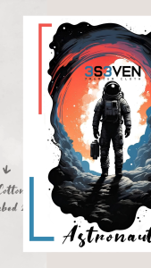 Kaos Distro Astronot |Baju Distro |Tshirt Distro | Atasan Distro Klasik | Baju Distro Terbaru Cotton Combat 24 S - 3S3ven Clothing Official
