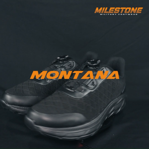 Sepatu Running Tali Putar Untuk Olahraga Lari Milestone Montana Spesifikasi Standart Jatah TNI POLRI dan KEMHAN
