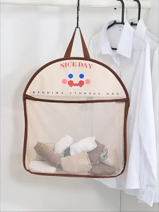 Underwear Socks Hanging Bag Organizer Storage Bag Multipurpose Panty Bra Socks Hanging Bag Space Saver Mesh Bag Foldable Wall Shelf Clothespin Bag for Underwear Baby Bathroom Toys Bag for Apartment RV Camper College Dorm Use etc.