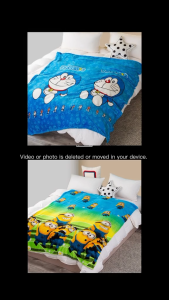 Selimut Karakter Anak Selimut Bulu Super Lembut Motif karakter Anak-anak UK135x185Murah Berkualitas