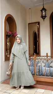 GAMIS SYARI TERBARU BUSUI FRIENDLY CASUAL DAN FORMAL SIZE M L XL XXL TERMURAH KEKINIAN