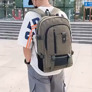 SURFGEAR #911 MenS Trendy Large Capacity Backpack Leisure Travel Canvas Backpack Large Capacity Fashion Backpack Student Schoolbag