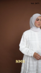 NMR Gamis Katun Bordir Vol 2471-1