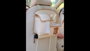Multifunctional Car Seat Back PU Hanging Storage Bag | Car Tissue Bag Beg Simpanan Belakang Duduk Kereta 汽车座椅收纳袋
