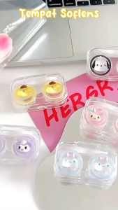 Harga Grosir - Alat Penyimpanan Softlens Bahan Akrilik / Tempat Soflens dengan Karakter Lucu