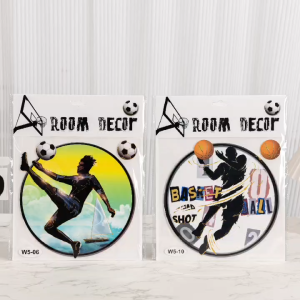 Childrens room painting basketball football boy room bedside decoration self-adhesive painting wallpaper 25cmx25cm