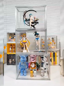 กล่องเก็บอะคริลิค กล่องโมเดล วางฟิกเกอร์ได้เยอะ พลาสติกอย่างดี ประกอบง่าย 3 ชั้น ของ กล่องใส่โมเดล