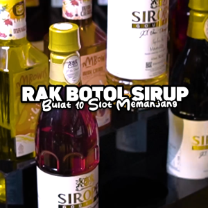 Rak Botol Sirup Akrilik Memanjang Isi 10