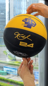 Ball for Basketball Outdoor/Indoor Basketball Kobe Original Size7 Leather Non-Slip Lakers Black Mamba Spirit With Pump