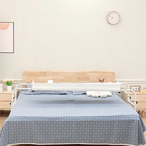 Adjustable Cross-bed Table for Studying and Eating Movable Bed Table with wheels Adjustable Height Laptop Bed Table Bedside Table